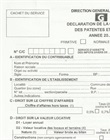 Déclaration de la contribution des patentes